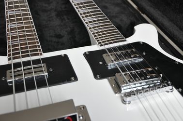 Cuello doble 4 cuerdas 4003 BAJO GUITARRA y 12 cuerdas guitarra eléctrica color puede guitarra personalizada puente R grande proveedor