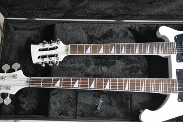 Cuello doble 4 cuerdas 4003 BAJO GUITARRA y 12 cuerdas guitarra eléctrica color puede guitarra personalizada puente R grande proveedor