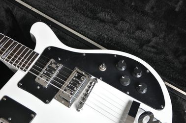 Cuello doble 4 cuerdas 4003 BAJO GUITARRA y 12 cuerdas guitarra eléctrica color puede guitarra personalizada puente R grande proveedor