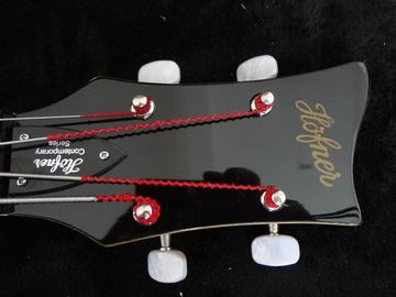 4 cuerdas de la guitarra baja Hofner BB2 guitarra Bandera del Reino Unido en la parte superior del cuerpo en llamas Hofner serie contemporánea proveedor