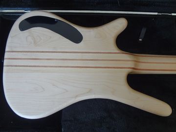 4 cuerdas de bajo de la guitarra de madera de nuez con cuerpo de ceniza Puentes originales Cuello a través del cuerpo incrustación de puntos MOP en fretboar de madera de rosa proveedor