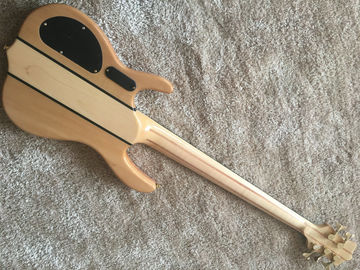 Guitarra de bajo personalizada Ken Smith bajo 5 cuerdas Cuello a través del cuerpo Hardwares dorados Wilkson puentes original Dot incrustación y acto proveedor