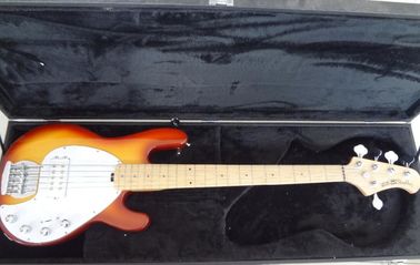 5 cuerdas bajo guitarra Ernie bola músico Sting Ray5 bajo color Sunburst Recogidas activas proveedor