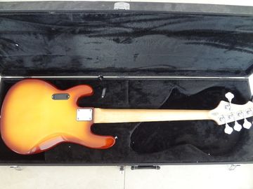 5 cuerdas bajo guitarra Ernie bola músico Sting Ray5 bajo color Sunburst Recogidas activas proveedor