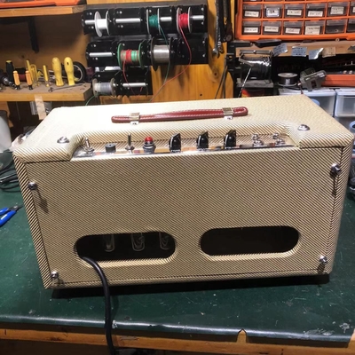 2025 Tweedle Dee Deluxe 5E3 Mods de estilo clásico con cabeza de tweed, mano pura con tablero de eyelet, 6V6GT * 2, 12AX7 * 2, 5Y3GT * 1, gran amplificador, acepta el amplificador OEM proveedor