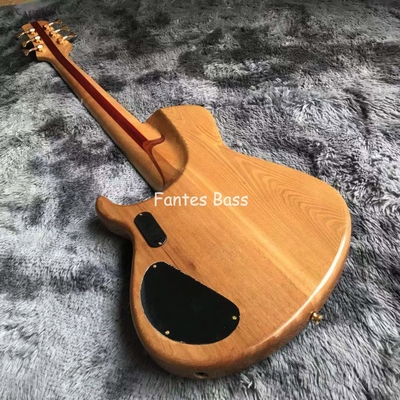 Cuello a través del cuerpo Ash madera 6 cuerdas ButterFY estilo Bajo eléctrico 940mm escala alargar proveedor