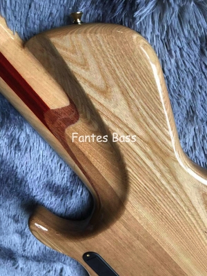 Cuello a través del cuerpo Ash madera 6 cuerdas ButterFY estilo Bajo eléctrico 940mm escala alargar proveedor