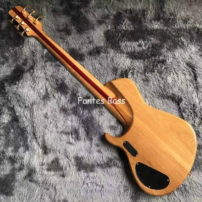 Cuello a través del cuerpo Ash madera 6 cuerdas ButterFY estilo Bajo eléctrico 940mm escala alargar proveedor