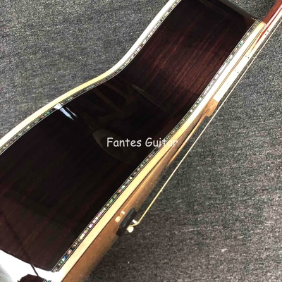 Guitarra acústica de estilo Martin OM estilo 42 de abeto sólido de cedro con afinación vintage proveedor