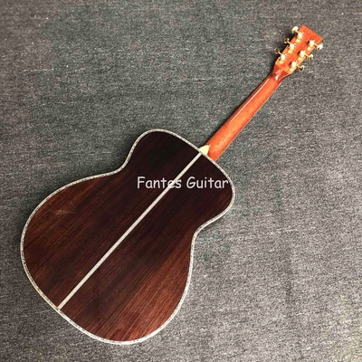 Guitarra acústica de estilo Martin OM estilo 42 de abeto sólido de cedro con afinación vintage proveedor