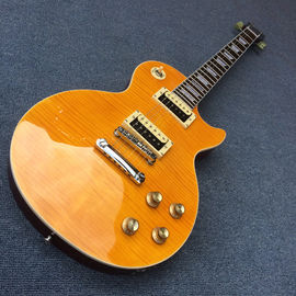 Guitarra de alta calidad Slash Signature LP, guitarra eléctrica LP de arce de llama de tigre, Slash guitarra LP de caoba sólida proveedor