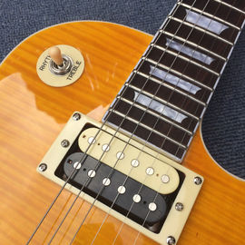 Guitarra de alta calidad Slash Signature LP, guitarra eléctrica LP de arce de llama de tigre, Slash guitarra LP de caoba sólida proveedor