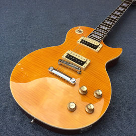 Guitarra de alta calidad Slash Signature LP, guitarra eléctrica LP de arce de llama de tigre, Slash guitarra LP de caoba sólida proveedor