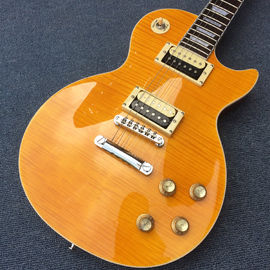 Guitarra de alta calidad Slash Signature LP, guitarra eléctrica LP de arce de llama de tigre, Slash guitarra LP de caoba sólida proveedor