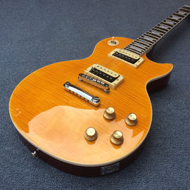 Guitarra de alta calidad Slash Signature LP, guitarra eléctrica LP de arce de llama de tigre, Slash guitarra LP de caoba sólida proveedor