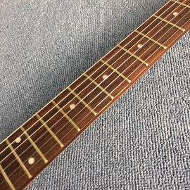 Guitarra eléctrica personalizada de alta calidad estilo V, tablero de madera de rosa, hardware de cromo proveedor