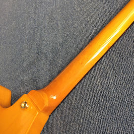 Guitarra eléctrica personalizada de alta calidad estilo V, tablero de madera de rosa, hardware de cromo proveedor