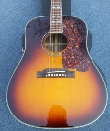 Sunburst Chibson G45 guitarra acústica clásica con incrustaciones rómbicas gemelas cuerpo de madera de rosa G45 guitarra acústica eléctrica proveedor
