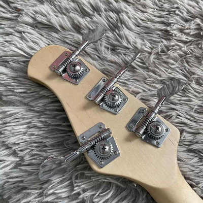 Guitarra de bajo eléctrica Stingray de 4 cuerdas en verde con pickguard blanco proveedor