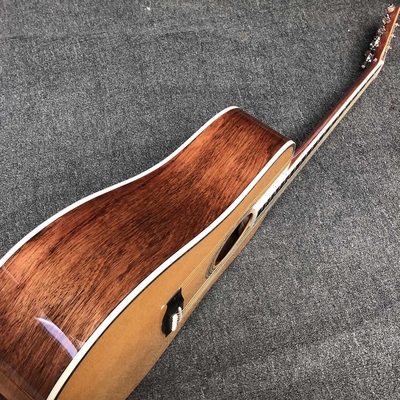 Guitarra acústica de madera J-45 Honduras de 41 pulgadas, lado trasero sólido proveedor