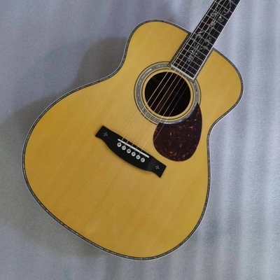 Custom Martin estilo OM cuerpo sólido santo lado trasero guitarra acústica de 40 pulgadas proveedor