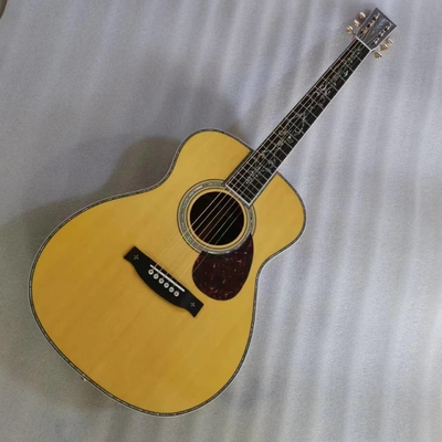Custom Martin estilo OM cuerpo sólido santo lado trasero guitarra acústica de 40 pulgadas proveedor
