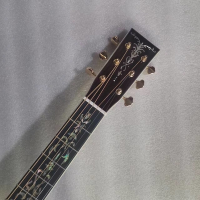 Custom Martin estilo OM cuerpo sólido santo lado trasero guitarra acústica de 40 pulgadas proveedor