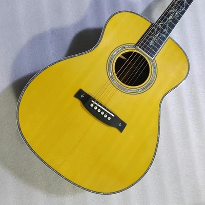 Custom Martin estilo OM cuerpo sólido santo lado trasero guitarra acústica de 40 pulgadas proveedor