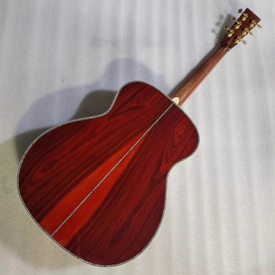 Custom Martin estilo OM cuerpo sólido santo lado trasero guitarra acústica de 40 pulgadas proveedor