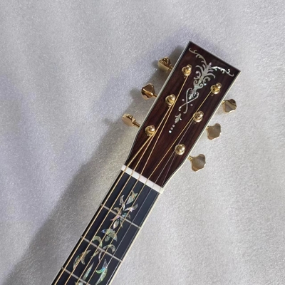 Custom Martin estilo OM cuerpo sólido santo lado trasero guitarra acústica de 40 pulgadas proveedor