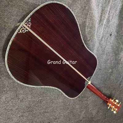 Guitarra acústica de 41 pulgadas D-45 Sunburst, de madera de rosa, estilo Martin proveedor