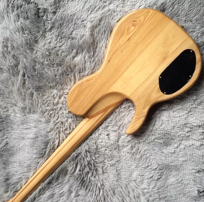5 cuerdas personalizadas Cuello a través del cuerpo Burl Maple Top Guitarra Bajo Eléctrica proveedor