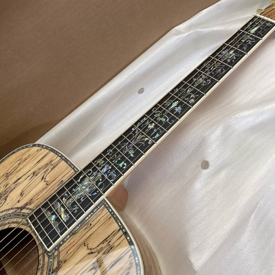 Guitarra acústica de tipo D de color de arce de 41 pulgadas con incrustaciones de ébano proveedor