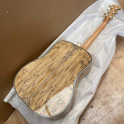 Guitarra acústica de tipo D de color de arce de 41 pulgadas con incrustaciones de ébano proveedor