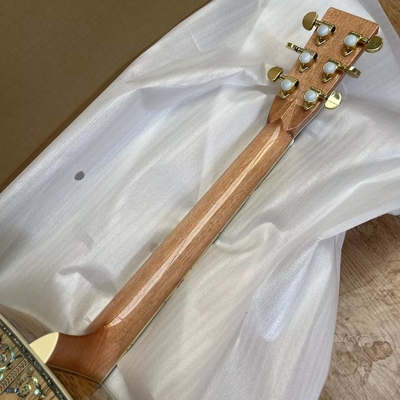 Guitarra acústica de tipo D de color de arce de 41 pulgadas con incrustaciones de ébano proveedor