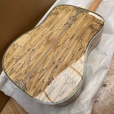 Guitarra acústica de tipo D de color de arce de 41 pulgadas con incrustaciones de ébano proveedor