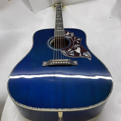 Guitarra acústica GB-Viper azul paloma 41 pulgadas D cuerpo Abalone incrustación de unión proveedor