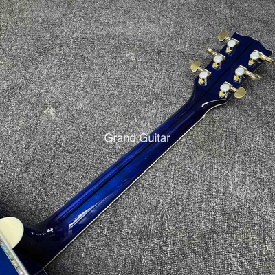 Guitarra acústica GB-Viper azul paloma 41 pulgadas D cuerpo Abalone incrustación de unión proveedor