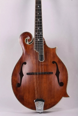 Custom Grand Esculpido a mano de abeto sólido Top 8 cuerdas estilo F Mandolin, acepta Mandolin OEM proveedor