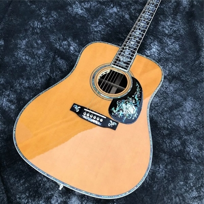 Guitarra acústica de madera sólida retro de 41 pulgadas tipo D Abalone Inlay Fingerboard de ébano proveedor