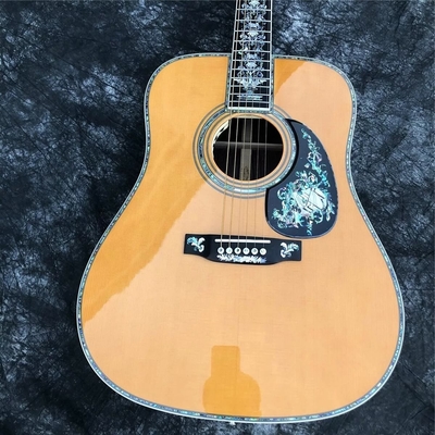 Guitarra acústica de madera sólida retro de 41 pulgadas tipo D Abalone Inlay Fingerboard de ébano proveedor