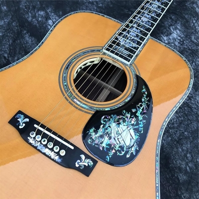 Guitarra acústica de madera sólida retro de 41 pulgadas tipo D Abalone Inlay Fingerboard de ébano proveedor