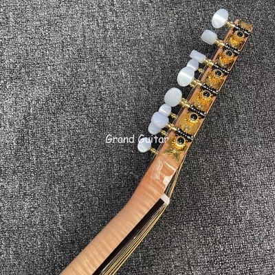 41 pulgadas de acabado brillante 12 cuerdas de fuego cuello de arce sólido KOA madera guitarra acústica de acero de cuerda instrumento musical en venta proveedor