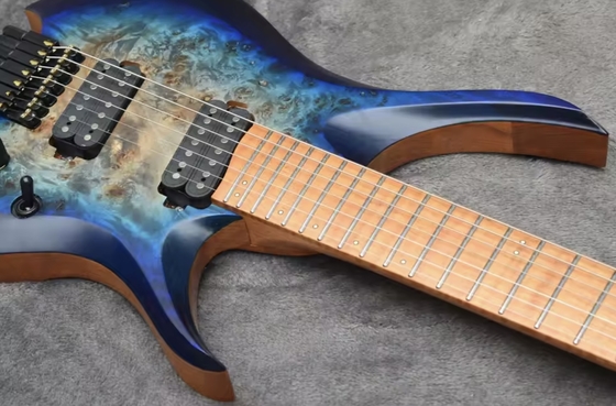 Guitarra eléctrica sin cabeza de 7 cuerdas proveedor