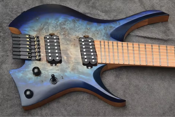 Guitarra eléctrica sin cabeza de 7 cuerdas proveedor