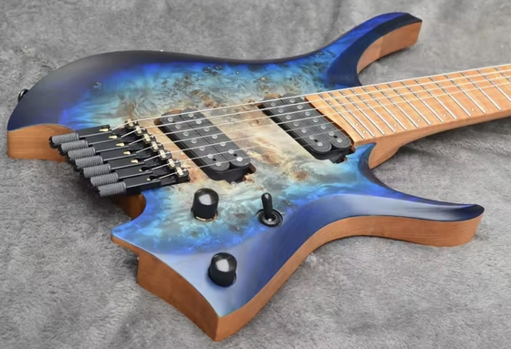 Guitarra eléctrica sin cabeza de 7 cuerdas proveedor