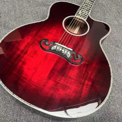 Guitarra acústica Jumbo de corte superior de KOA sólido, lado trasero de KOA sólido, estilo Gibson de 43 pulgadas proveedor