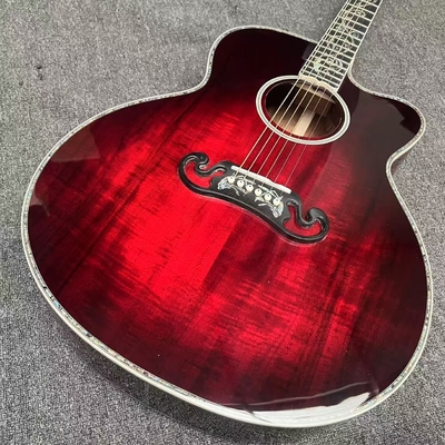 Guitarra acústica Jumbo de corte superior de KOA sólido, lado trasero de KOA sólido, estilo Gibson de 43 pulgadas proveedor