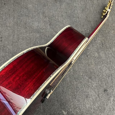 Guitarra acústica Jumbo de corte superior de KOA sólido, lado trasero de KOA sólido, estilo Gibson de 43 pulgadas proveedor