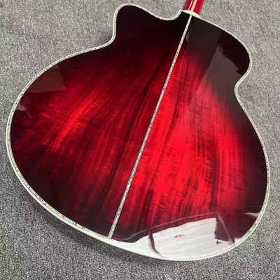 Guitarra acústica Jumbo de corte superior de KOA sólido, lado trasero de KOA sólido, estilo Gibson de 43 pulgadas proveedor